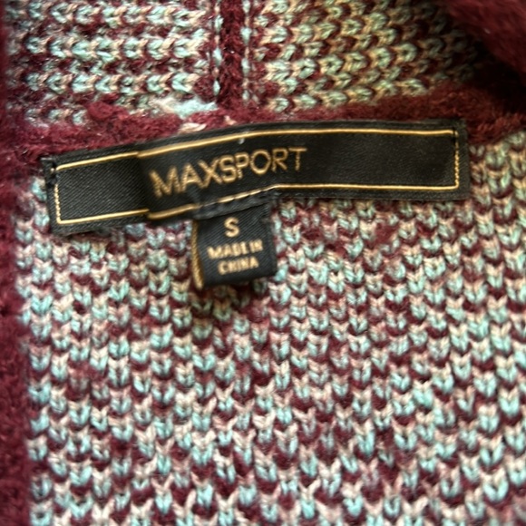 BCBG MaxSport Floral Cardigan Sweater Open Front Long S - Picture 7 of 9